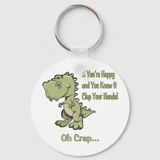 Chaveiro Happy T-Rex (Frente)