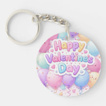 Happy Valentine’s Day Keychain | Romantic Love Key