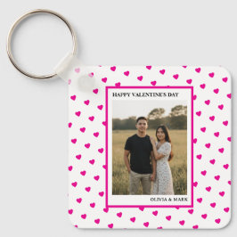Chaveiro Happy Valentine’s Day Pink Heart Custom love