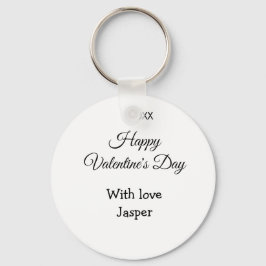 Chaveiro Happy Valentine's day name love simple year stylis