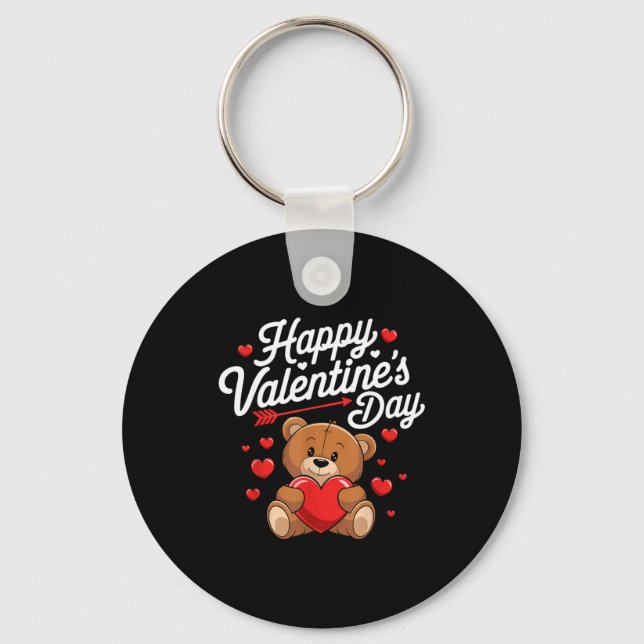 Chaveiro Happy Valentines Day Shirts Women Cute Valentine  (Frente)