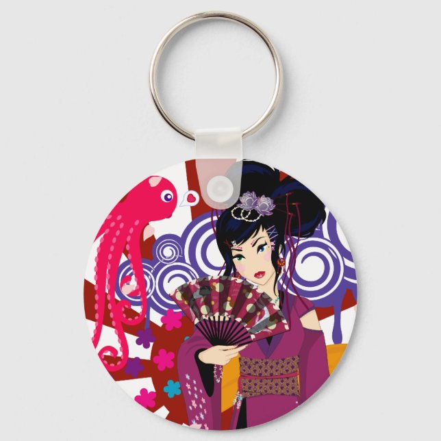 Chaveiro Harajuku Girl Ayaka (Frente)