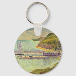 Chaveiro Harbor Port-en-Bessin High Tide por Georges Seurat