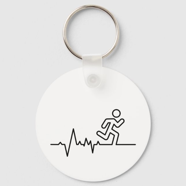 Chaveiro Hardlopen, triatlon da maratona esportiva wedstrij (Frente)