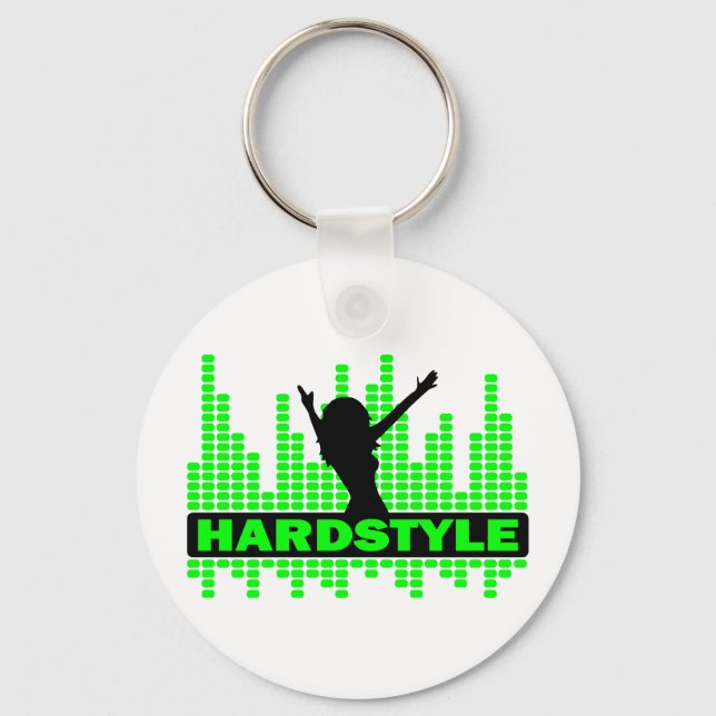 Chaveiro Hardstyle Dancer - design de tempo (Frente)