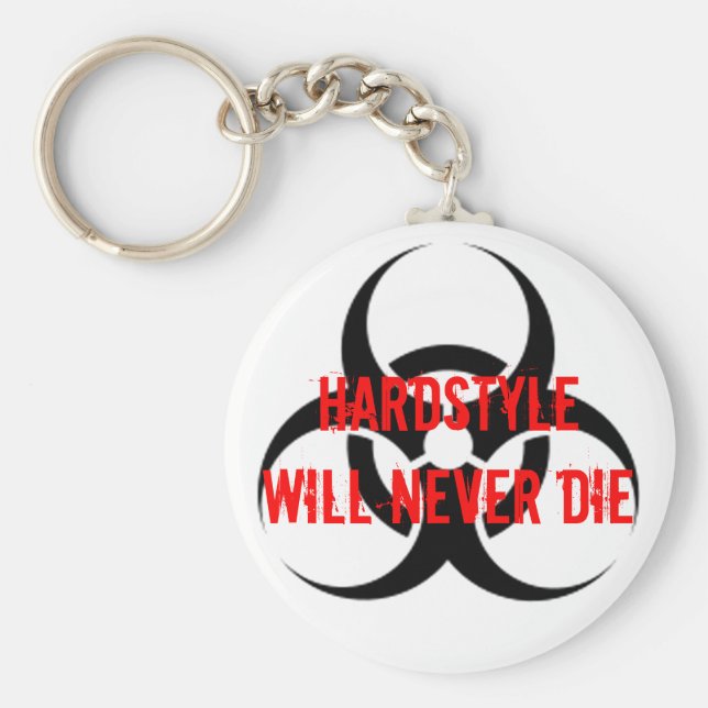 Chaveiro HARDSTYLE Nunca Morrerá (Frente)