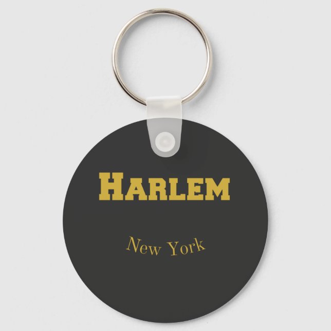 Chaveiro Harlem New York Dourado (Frente)