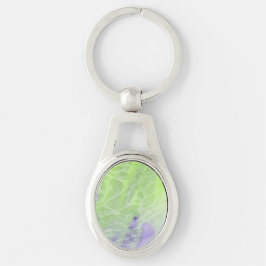 Chaveiro Harmonia em Verde Suave e Lavanda