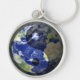 Chaveiro Harmonia Yin-Yang em Nosso Planeta