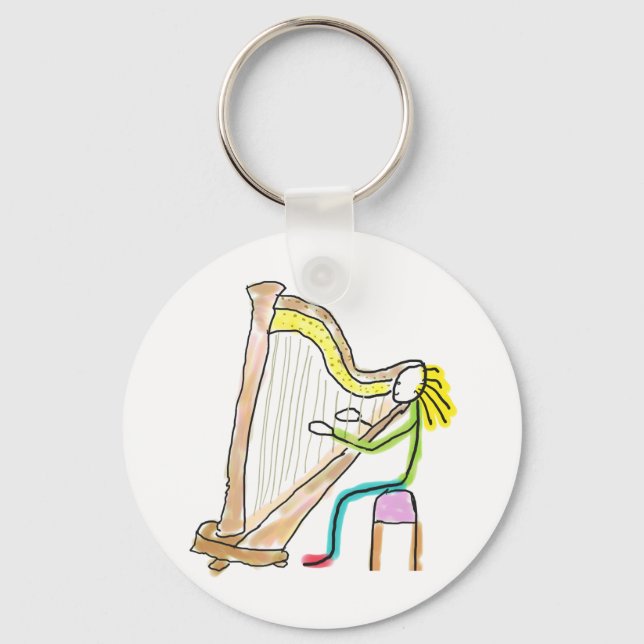 Chaveiro Harp Playing Stickman (Frente)