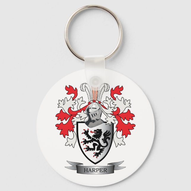 Chaveiro Harper Family Crest Casaco de Armas (Frente)