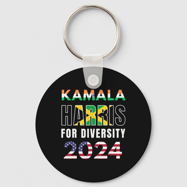 Chaveiro Harris India Flag Diversity 2024 (Frente)