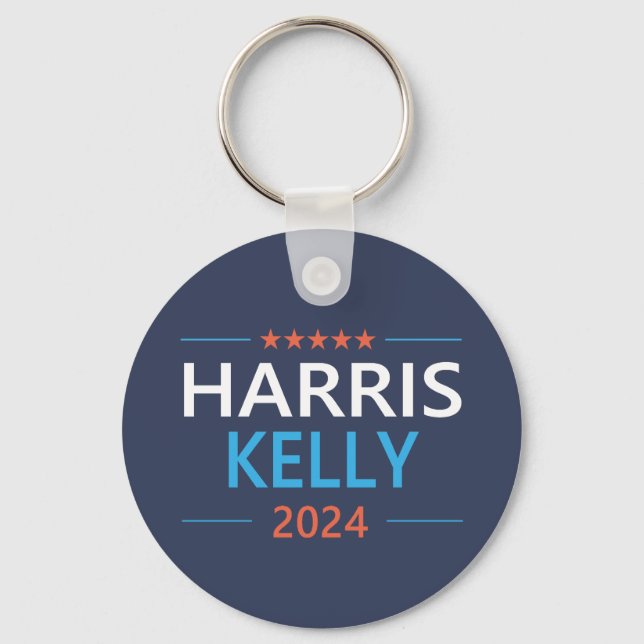 Chaveiro Harris Kelly 2024 Kamala Harris Democrata (Frente)