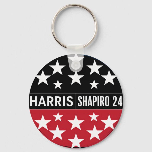 Chaveiro Harris-Shapiro 2024 Vintage Presidente Kamala (Frente)