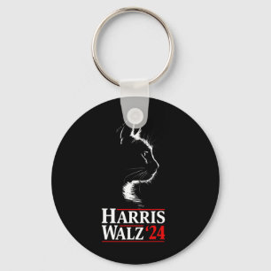 Chaveiro Harris Tim Walz Waltz 2024 Vp Funny Cat Harris Wal