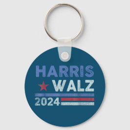 Chaveiro Harris Waltz 2024 Eleição Kamala Harris Marinho Az
