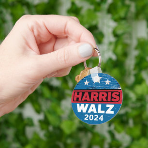Chaveiro Harris Walz 2024 Eleição Kamala Harris Tim Waltz