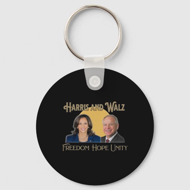 Chaveiro Harris Walz 2024 Kamala E Tim Presidente E Vp (Frente)