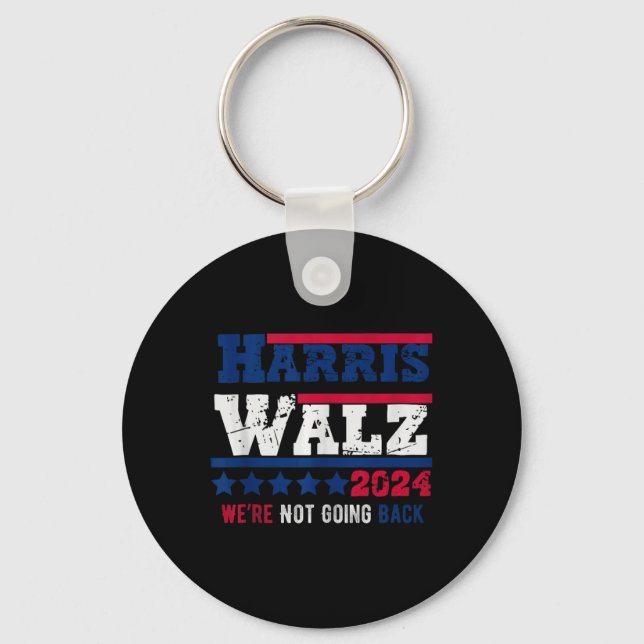 Chaveiro Harris Walz 2024 Não Vamos Voltar A Harris Tim (Frente)