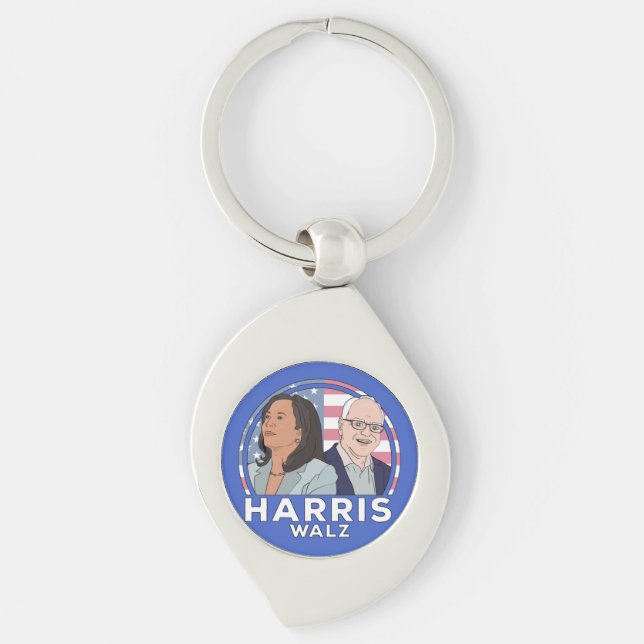 Chaveiro Harris Walz Election (Frente)