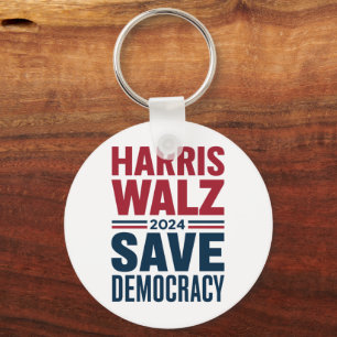 Chaveiro Harris Walz Salva a Democracia