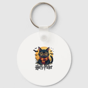 Chaveiro Harry Pawter Witch Black Cat Halloween Filme Engra