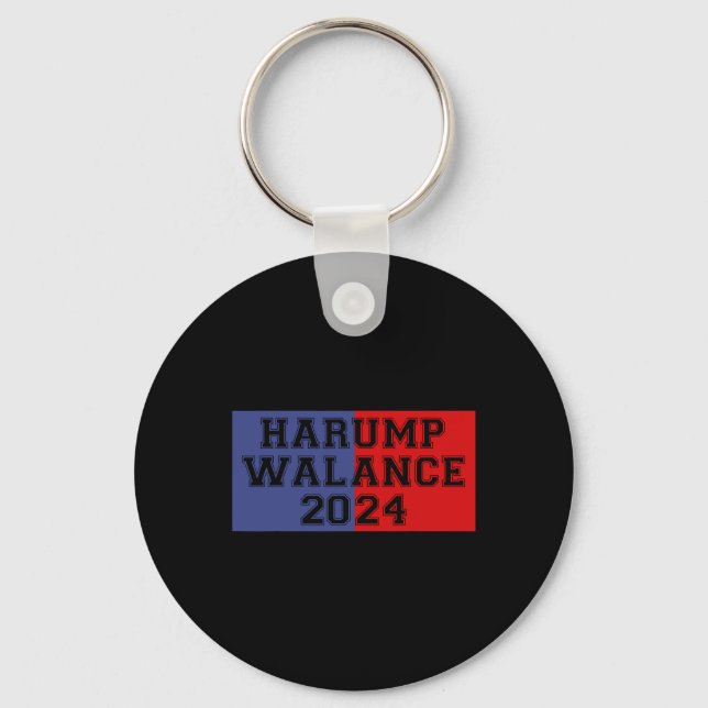 Chaveiro Harump Walance 2024 Shirt Harris Trump Wheimer Van (Frente)