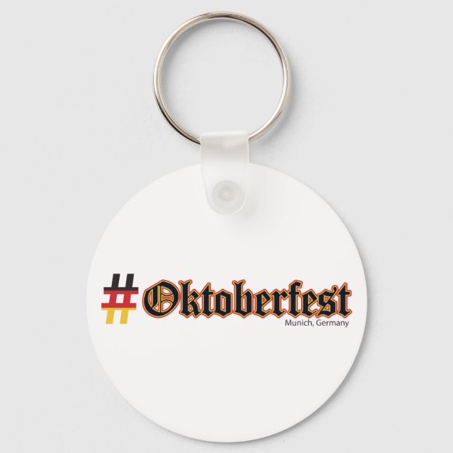 Chaveiro Hashtag Oktoberfest (Frente)