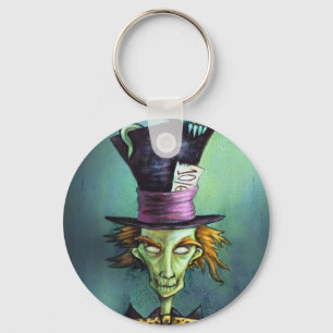 Chaveiro Hatter louco escuro de Alice no país das