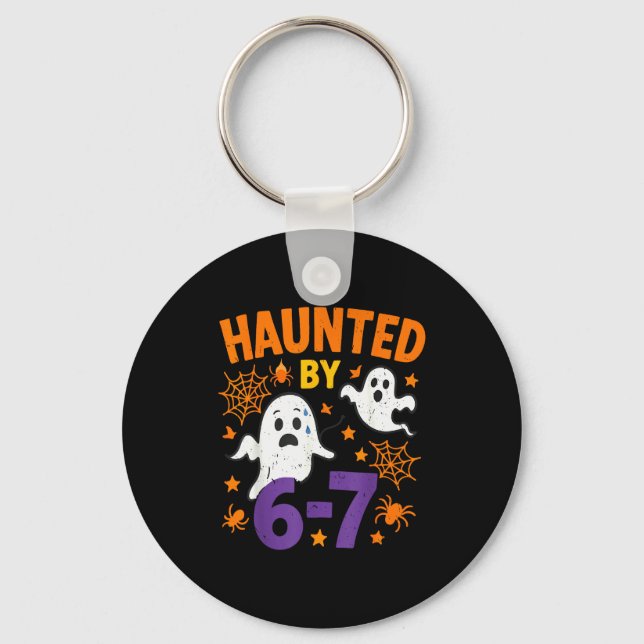 Chaveiro Haunted 67 Ghost Math Teacher Halloween Costume Ma (Frente)