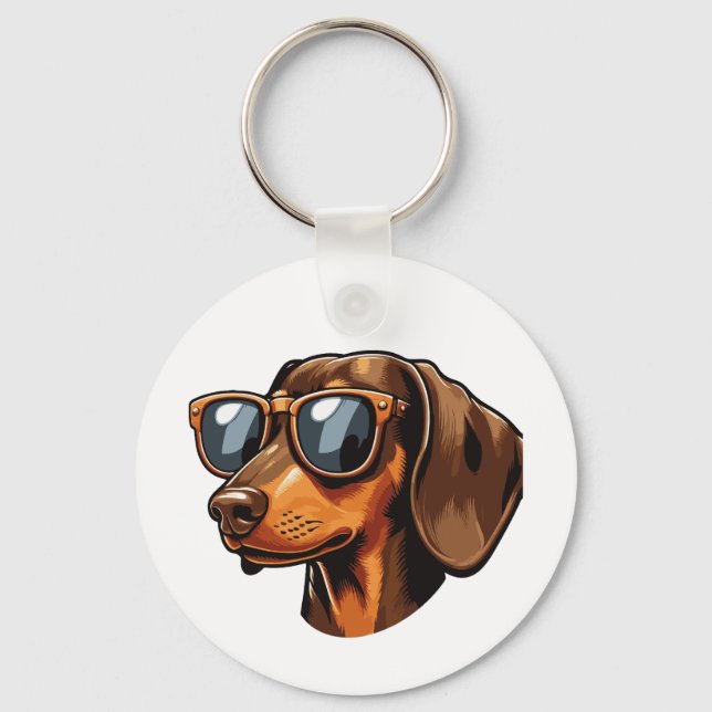 Chaveiro Haustier Geschenkidee für Dackelbesitzer Hunde (Frente)