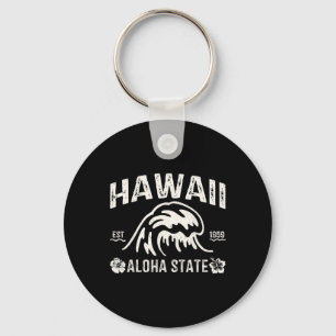 Chaveiro Havaí Vintage Estado Aloha Onda Surf Praiana Havai