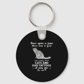 Chaveiro Havia Uma Garota Que Ama Os Gatos
