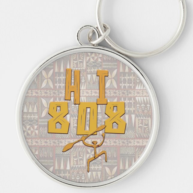 Chaveiro Hawiian Paddleman e. Tapa (Frente)