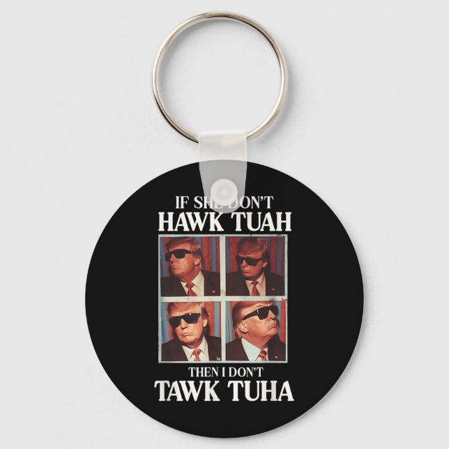 Chaveiro Hawk Tush 2024 Hawk Tuah Trump Aeroporto (Frente)