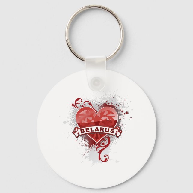 Chaveiro Heart Belarus (Frente)
