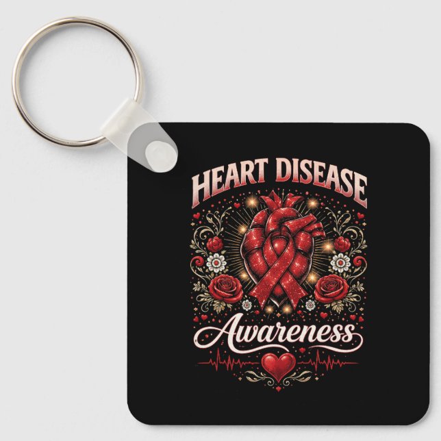 Chaveiro Heart Disease Awareness (Frente)