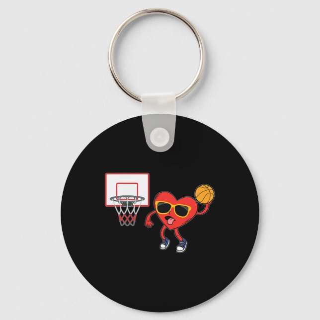 Chaveiro Heart Dunk Basball Player Dia de os namorados Love (Frente)