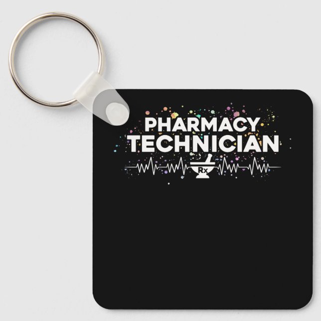 Chaveiro Heart Pharmacy Technician Pharmacist (Frente)