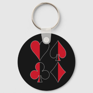 Chaveiro Heart Spade Diamond Club
