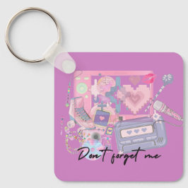 Chaveiro Heartbeats of the 2000s – Pink Nostalgia Keychain
