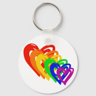 Chaveiro heartsrainbow