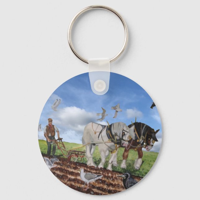 Chaveiro Heavy Horses Ploughing In March  (Frente)