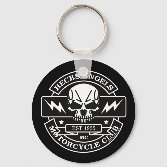 Chaveiro HECKS ANGELS_preto&branco (Frente)
