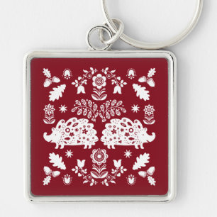 Chaveiro Hedgehog Folk Art