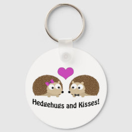 Chaveiro Hedgehugs e Kisses hedgehog love