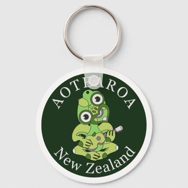 Chaveiro Hei Tiki New Zelândia KEY RING (Frente)