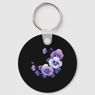 Chaveiro Heimerheimer Purple Floral Pansy Heimerheimer
