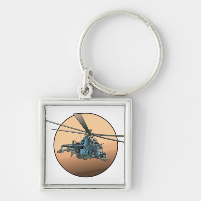 Chaveiro helicóptero de animação (Frente)