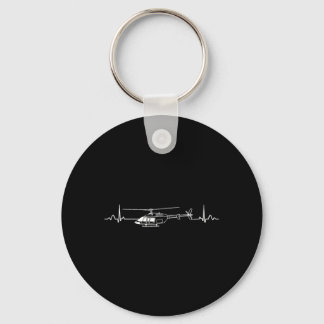 Chaveiro Helicóptero de Resgate Helicóptero Coração Latejan